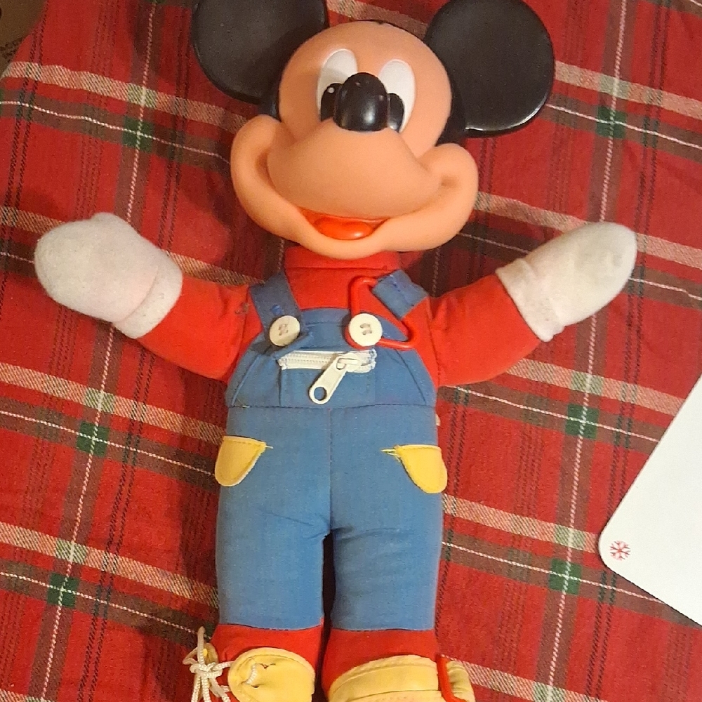 Mattel Mickey Mouse Plush - Red and Blue